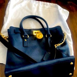 Navy Blue Michael Kors Tote